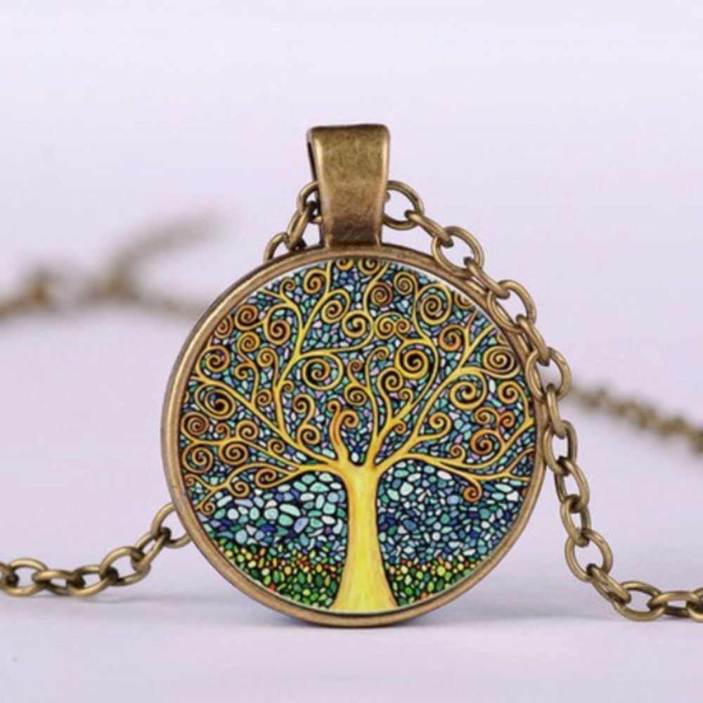 New Tree of Life Pendant Copper Necklace 20” Chain
